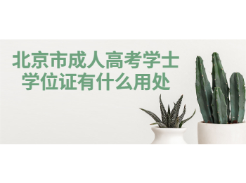 北京市成人高考學(xué)士學(xué)位證